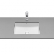 Раковина для ванной комнаты Roca Inspira Square 45.5х35 см монтаж под столешницу керамика белый A327536000