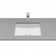 Раковина для ванної кімнати Roca Inspira Square 56х35 см монтаж під стільницю кераміка білий A327535000