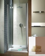 Душові двері Radaway Almatea DWJ 100 ліва хром / коричневе скло 31202-01-08N