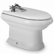 Біде підлогове Roca America 39.5х64.5 см кераміка білий A357490000