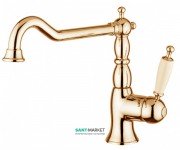 СМЕСИТЕЛЬ ДЛЯ КУХНИ BUGNATESE OXFORD ОДНОРЫЧАЖНЫЙ РЕТРОСТИЛЬ ЗОЛОТО OXDO6384