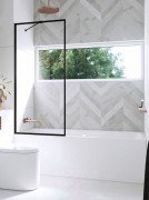 Шторка для ванної Radaway Modo New Black PNJ Frame 100 прозоре скло / чорний 10006100-54-56