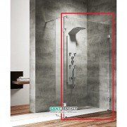 Стінка душова фронтальна Radaway Walk-in Modo SW 700 хром прозоре скло 360070-01-01N