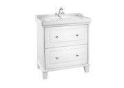 Тумба напольная Roca Carmen 800x500x875 мм белый глянец с раковиной керамика белый А851369415