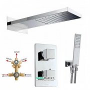 Душова система прихованого монтажу Bossini M 91800 MANHATTAN SQUARO