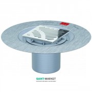Сливной трап для душа ACO ShowerPoint верхняя часть 149х149 с фланцем с решеткой из нержавеющей стали пластик 5141.29.00