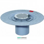 Зливний трап для душу ACO ShowerPoint верхня частина d136 мм з фланцем з круглої гратами пластик 5141.32.00