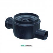 Сливной трап для душа ACO ShowerPoint проходная нижняя часть h102 мм с горизонтальным выпуском DN50 2500.00.00