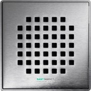 Решетка для сливного трапа ACO ShowerPoint Квадрат с замком квадратная нержавеющая сталь 5141.21.22