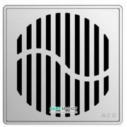 Решітка для зливного трапа ACO ShowerPoint Хвиля квадратна нержавіюча сталь 5141.08.28