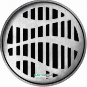 Решетка для сливного трапа ACO ShowerPoint Форест круглая нержавеющая сталь 5141.25.26