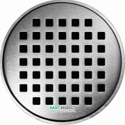 Решітка для зливного трапа ACO ShowerPoint Квадрат кругла нержавіюча сталь 5141.25.22