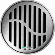Решітка для зливного трапа ACO ShowerPoint Хвиля кругла нержавіюча сталь 5141.25.28