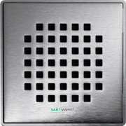 Решітка для зливного трапа ACO ShowerPoint Квадрат з замком квадратна нержавіюча сталь 5141.21.22