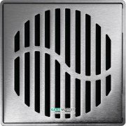 Решітка для зливного трапа ACO ShowerPoint Хвиля з замком квадратна нержавіюча сталь 5141.21.28