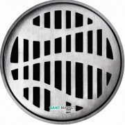 Решітка для зливного трапа ACO ShowerPoint Форест кругла нержавіюча сталь 5141.25.26