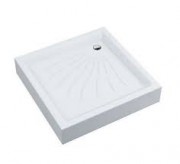 Душовий піддон Radaway Briz C Compact 80x80 см акрил білий BL330