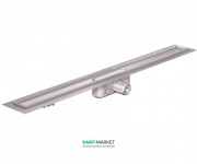 Душовою канал ACO ShowerDrain C 70х585 мм з фланцем сифон стандартний без решітки нержавіюча сталь 408714