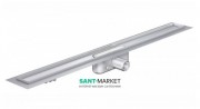 Душовою канал ACO ShowerDrain C 70х585 мм з фланцем низький сифон без решітки нержавіюча сталь 408721