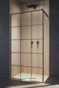 Стенка душевая Radaway Modo New Black II Factory 160 чёрный/прозрачное стекло 389164-54-55