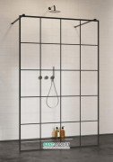 Стінка душова фронтальна Radaway Modo New Black I Factory 130 чорний / прозоре скло 388134-54-57