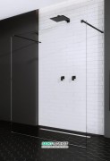 Стінка душова Radaway Modo New Black I 130 чорний / прозоре скло 388134-54-01