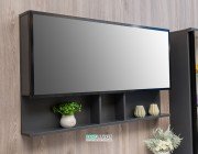 Дзеркальна шафа Буль-Буль Butterfly 500х646х150 мм чорний профіль ШЗ-Бат2 5С 