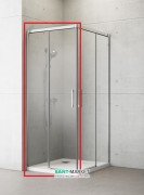 Душові двері Radaway Idea KDD 80 ліва хром / прозоре скло 387061-01-01L