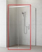 Душові двері Radaway Idea KDJ 110 ліва хром / прозоре скло 387041-01-01L
