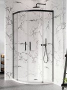 Душевая кабина Radaway Idea Black PDD 120Lx90R чёрный профиль прозрачное стекло 387139-01-01+387159-54-01
