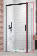 Стінка душова бічна Radaway Idea Black KDJ S1 70 права чорний / прозоре скло 387048-54-01R