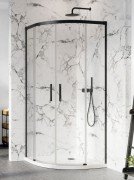 Душевая кабина Radaway Idea Black PDD 90x90 чёрный профиль/прозрачное стекло 387139-01-01+387140-54-01