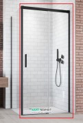 Душові двері Radaway Idea Black KDJ 130 права чорний / прозоре скло 387043-54-01R