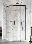 Душова кабіна Radaway Idea Black PDD 80Lx100R чорний профіль / прозоре скло 387139-01-01 + 387152-54-01