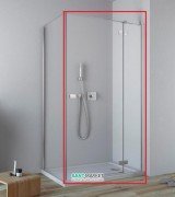 Душевая дверь Radaway Fuenta New KDJ 80 правая хром/прозрачное стекло 384043-01-01R