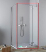 Душові двері Radaway Fuenta New KDJ 100 права хром / прозоре скло 384040-01-01R