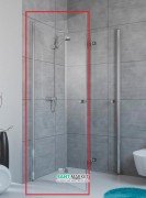 Душові двері Radaway Fuenta New KDD-B 90 ліва без порога хром / прозоре скло 384071-01-01LB