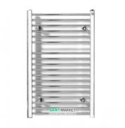 Електричний полотенцесушитель прихованого підключення білий глянець Scirocco Laguna LAG 08x50E + KTE BI 50x700