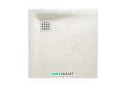 Душовий піддон Roca Terran 80х80 см штучний камінь димчасто-білий AP0332032001090