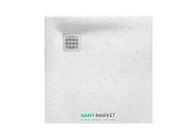 Душовий піддон Roca Terran 80х80 см штучний камінь білий AP0332032001100