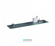 Полочка для ванной Sanwerk 900х120х6 мм стеклянная сверхпрозрачная ZC0000147