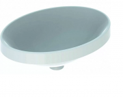 Раковина для ванной комнаты Geberit VariForm без отверстия перелива овальная белый 500.711.01.2