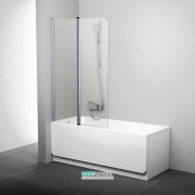 Шторка для ванни Ravak 10 CVS2-100 L прозоре скло / полірований алюміній 7QLA0U03Z1