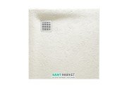 Душевой поддон Roca Terran 80х80 см искусственный камень дымчато-белый AP0332032001090