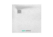 Душевой поддон Roca Terran 90х90 см искусственный камень белый AP0338438401100