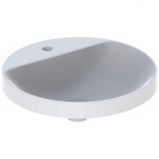 Раковина для ванной комнаты Geberit VariForm с полкой для отверстия под смеситель белый 500.707.01.2