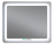 Дзеркало для ванної Sanwerk Ultra Космо 98х83 см з LED-підсвіткою білий ZU0000141