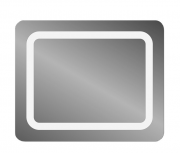 Дзеркало для ванної Sanwerk Lava Вега 70х65 см з LED-підсвіткою ZL0000183