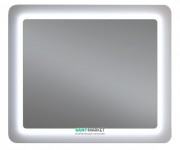 Зеркало для ванной Sanwerk Ultra Космо 88х83 см с LED-подсветкой белый ZU0000140