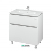 Тумба для підлоги Sanwerk Амата 81х46 см з раковиною Клеа білий MV0000795